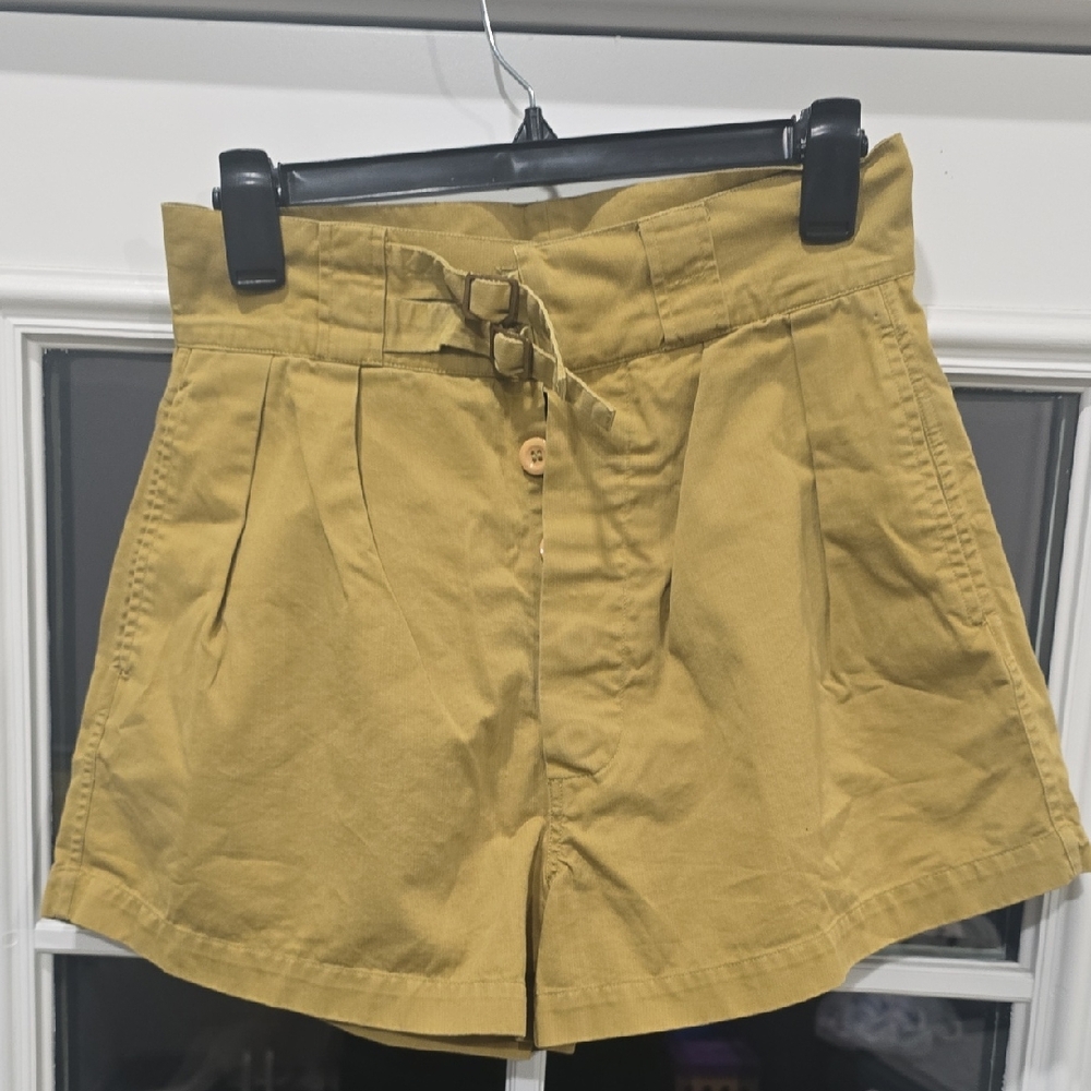 Doen Heron Shorts in Oregano size 4 Women's Tan High-Waisted Shorts